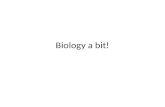 Biology  a bit!