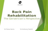 Back Pain Rehabilitation The Geriatrician’s Perspective