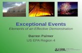 Exceptional Events Elements of an Effective Demonstration