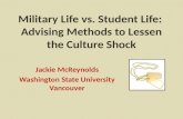 Military Life vs. Student Life:  Advising Methods to Lessen the Culture Shock
