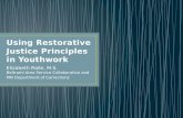 Using Restorative Justice Principles in  Youthwork