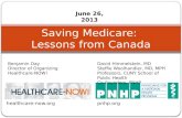 Saving Medicare:  Lessons from Canada