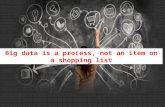 Big data is a process, not an item on a shopping list