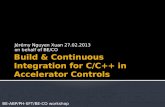 Build & Continuous Integration for C/C++ in Accelerator Controls