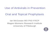 Use of Antivirals in Prevention Oral and Topical Prophylaxis