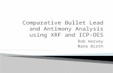  Comparative Bullet Lead and Antimony Analysis using XRF and ICP-OES