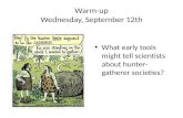 Warm-up Wednesday, September 12th