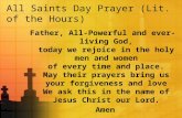 All Saints Day Prayer (Lit. of the Hours)