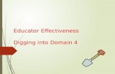 Educator Effectiveness Digging into Domain 4