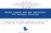 Noble liquid and gas detectors for  nuclear security