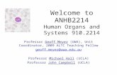 Welcome to ANHB2214 Human Organs and Systems 910.2214