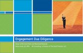 Engagement Due  Diligence