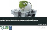 Healthcare Waste Management in  Lebanon