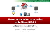 Home automation over mains with Altera NIOS-II
