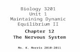 Biology 3201 Unit 1 Maintaining Dynamic Equilibrium II