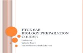 FTCE SAE  Biology Preparation Course