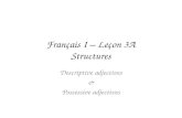 Français  I –  Leçon  3A Structures