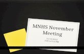 MNHS November Meeting