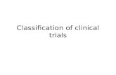 Classification of clinical trials
