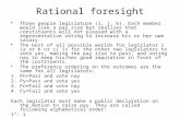 Rational foresight