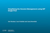 Simplifying the Session Management using SIP Single Port
