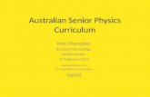 Australian Senior Physics Curriculum