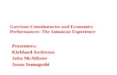 Garrison  Constituencies and Economics Performances: The Jamaican Experience