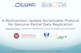 A  Multiversion Update-Serializable Protocol for  Genuine  Partial  Data  Replication