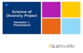 Science of Diversity Project Semester 1  Presentation