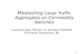 Measuring  Large Traffic Aggregates on Commodity Switches
