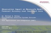 Observation Impact on  Mesoscale  Model Forecast Accuracy over Southwest Asia