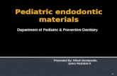 Pediatric endodontic materials