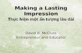 Making a Lasting Impression Thực hiện một ấn tượng lâu dài