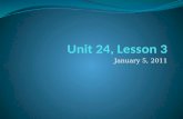 Unit 24, Lesson 3