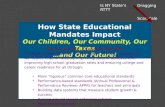 How State Educational Mandates Impact Our Children, Our Community, Our Taxes …and Our Future!
