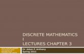Discrete Mathematics I Lectures  Chapter 3