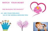 “ YAD BHAVAM TAT BHAVATI” AS  ARE YOUR FEELINGS          SO IS THE WORLD AROUND YOU