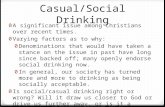 Casual/Social Drinking