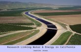 Research Linking Water & Energy in California J eanine  Jones