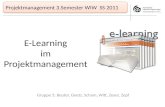 E-Learning  im  Projektmanagement