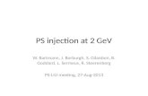 PS injection at 2 GeV