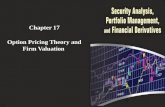 Chapter  17 Option Pricing Theory and Firm Valuation
