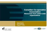 Canadian Co-operative Association Resources from nation-wide organizations