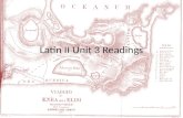 Latin II Unit 3 Readings