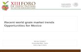 Recent world grain market trends Opportunities for Mexico
