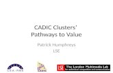 CADIC Clusters’  Pathways to Value