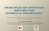 Principles of Effective Writing for Science & Technology
