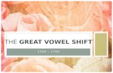 The  Great Vowel Shift