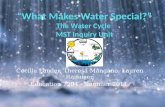 “What Makes Water Special?” The Water Cycle  MST Inquiry Unit