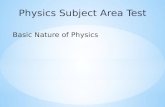 Physics Subject Area Test